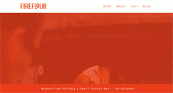 Desktop Screenshot of fireflourpizza.com